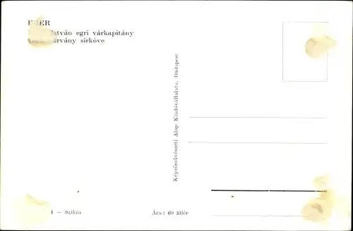 Ak Eger Erlau Ungarn, istvan egri varkapitany