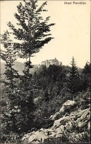 Ak Nedvědice Nedwieditz Südmähren, Burg Pernštejn, Pernstein