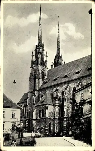 Ak Brno Brünn Südmähren, St. Peters Dom