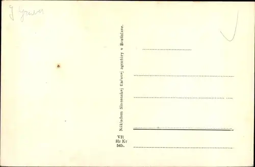 Ak Vysoké Tatry Hohe Tatra Slowakei, U Zeleneho plesa