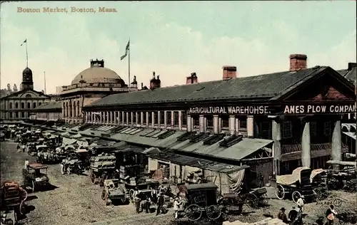 Ak Boston Massachusetts USA, Bostoner Markt