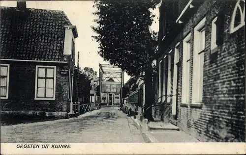 Ak Kuinre Overijssel, Straßenpartie, Wohnhäuser