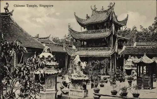 Ak Singapur, Singapur, Chinesischer Tempel