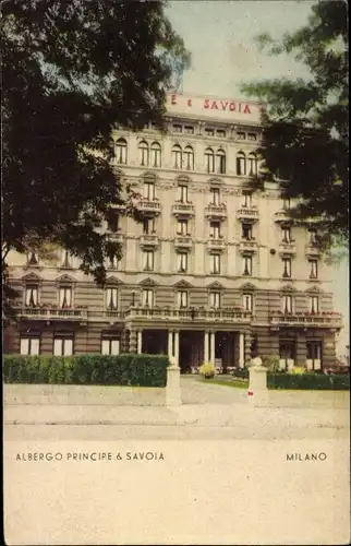 Ak Milano Mailand Lombardia, Albergo Principe & Savoia