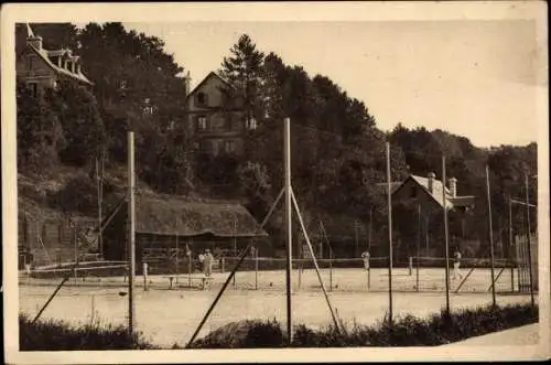 Ak Veulettes sur Mer Seine Maritime, Teil von Tennis