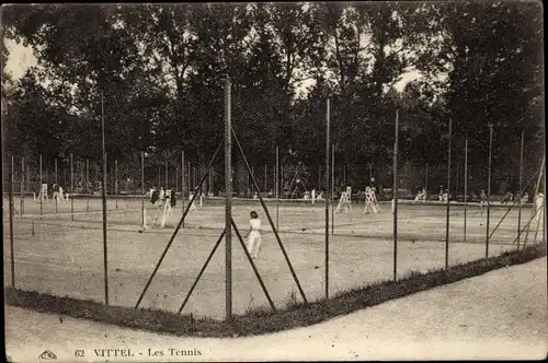 Ak Vittel Lorraine Vosges, Les Tennis