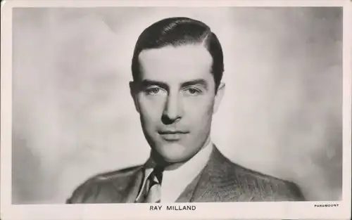 Ak Schauspieler Ray Milland, Portrait