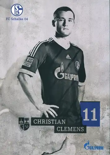 Ak Fußballspieler Christian Clemens, FC Schalke 04, Portrait