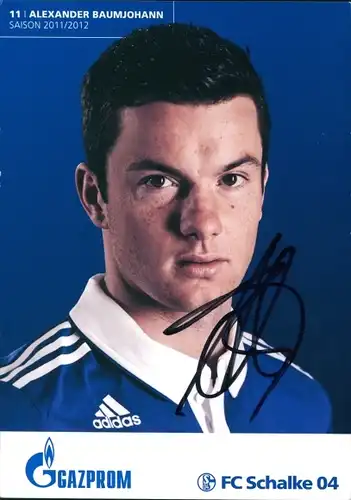 Ak Fußballspieler Alexander Baumjohann, FC Schalke 04, Portrait, Autogramm