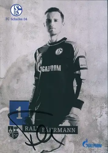 Ak Fußballspieler Ralf Fährmann, FC Schalke 04, Portrait, Autogramm