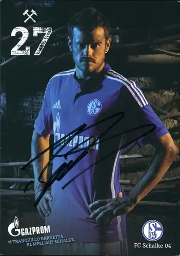 Ak Fußballspieler Tranquillo Barnetta, FC Schalke 04, Portrait, Autogramm