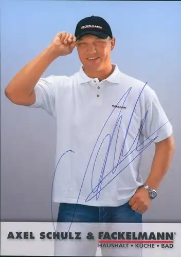 Ak Boxer Axel Schulz, Portrait, Autogramm