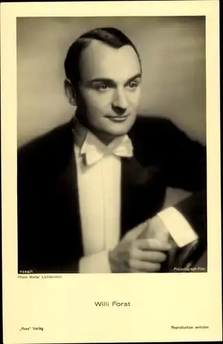 Ak Schauspieler Willi Forst, Portrait