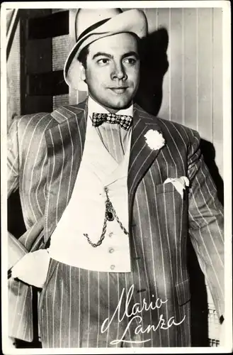 Ak Schauspieler und Opernsänger Mario Lanza, Portrait