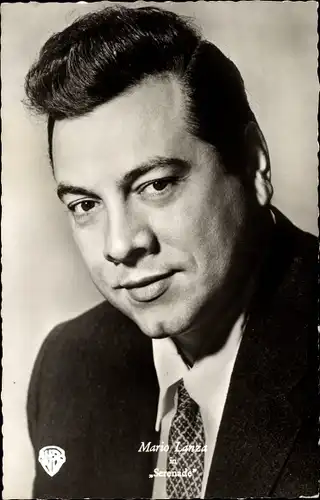 Ak Schauspieler und Opernsänger Mario Lanza in Serenade, Portrait