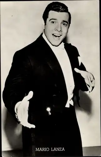 Ak Schauspieler und Opernsänger Mario Lanza, Portrait