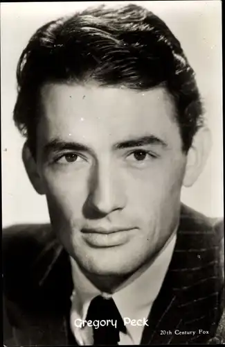 Ak Schauspieler Gregory Peck, Portrait