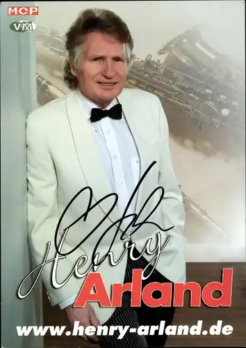 Ak Musiker Henry Arland, Portrait, Autogramm