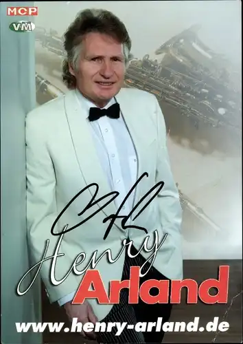 Ak Musiker Henry Arland, Portrait, Autogramm