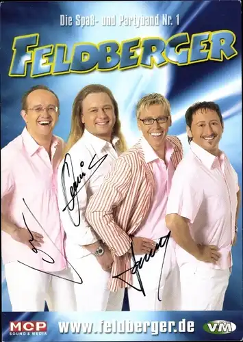 Ak Band Feldberger, Portrait, Autogramm