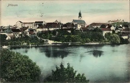 Ak Příbram Pibrans Mittelböhmen, Teilansicht