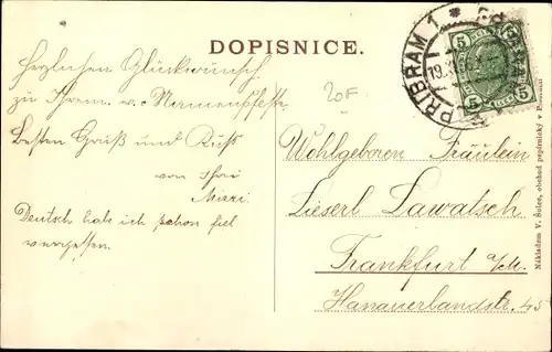 Ak Příbram Pibrans Mittelböhmen, Teilansicht