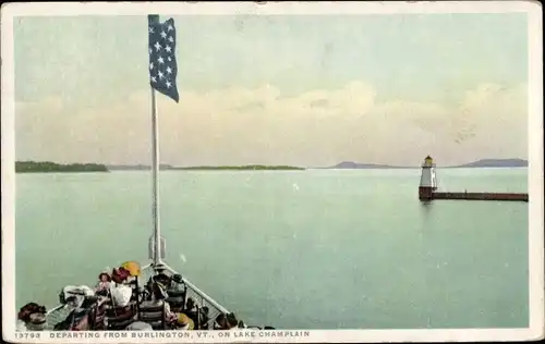 Ak Burlington Vermont Vereinigte Staaten, Lake Champlain