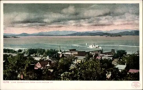 Ak Burlington Vermont Vereinigte Staaten, Lake Champlain