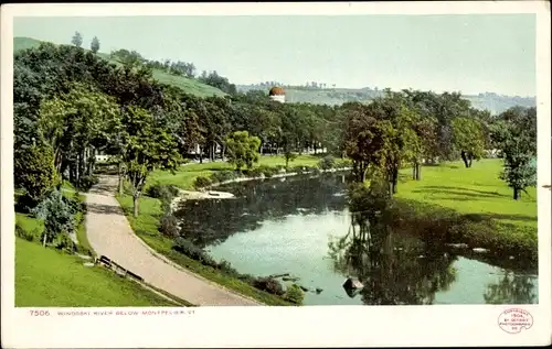 Ak Montpelier Vermont Vereinigte Staaten, Winooski River