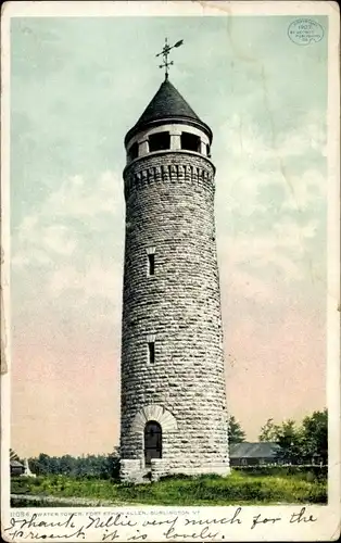 Ak Burlington Vermont Vereinigte Staaten, Ethan Allen, Wasserturm