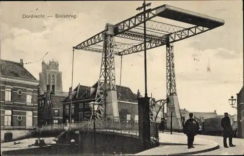 Ak Dordrecht Südholland Niederlande, Sluisbrug