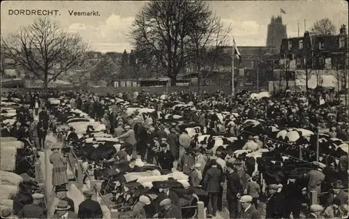 Ak Dordrecht Südholland Niederlande, Veemarkt