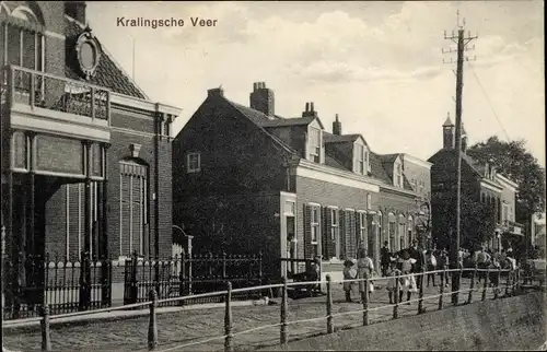 Ak Kralingsche Veer Kralingseveer Rotterdam Südholland Niederlande, Straßenpartie, Passanten