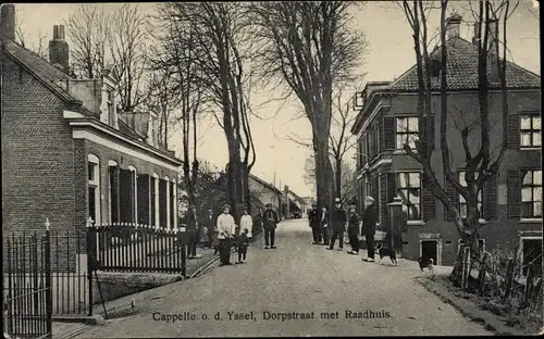 Ak Capelle aan den Ijssel Südholland Niederlande, Dorpstraat, Raadhuis