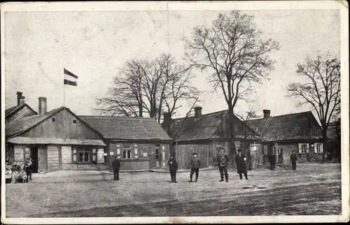 Ak Brest Litowsk Weißrussland, Straßenpartie, I WK