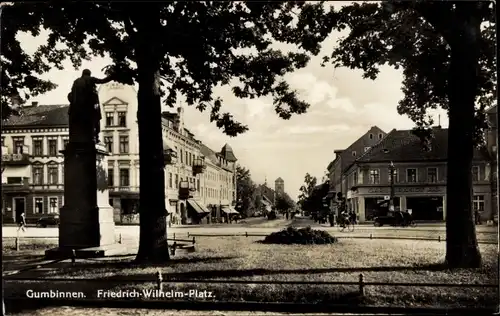 Ak Gussew Gumbinnen Ostpreußen, Friedrich-Wilhelm-Platz