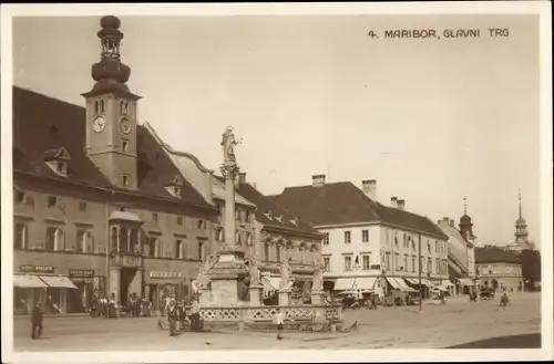 Ak Maribor Marburg Slowenien, Glavni Trg.