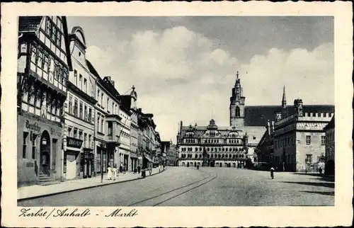 Ak Zerbst in Anhalt, Markt