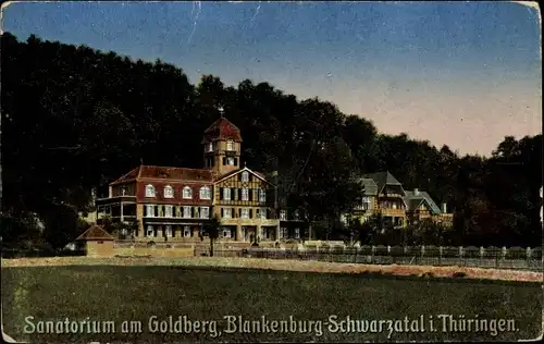 Ak Bad Blankenburg in Thüringen, Schwarzatal, Sanatorium am Goldberg