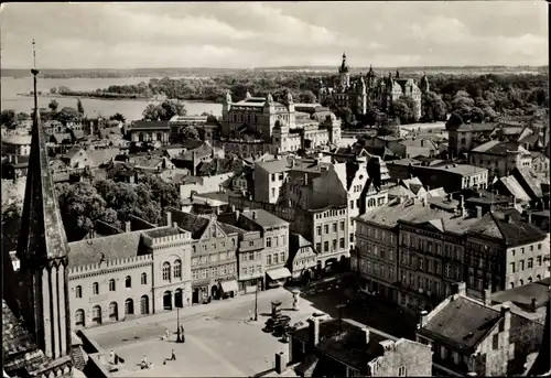 Ak Schwerin in Mecklenburg, Blick vom Dom