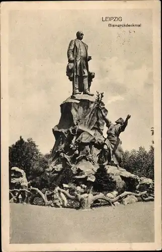 Ak Leipzig in Sachsen, Bismarckdenkmal