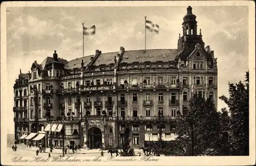 Ak Wiesbaden in Hessen, Palast Hotel