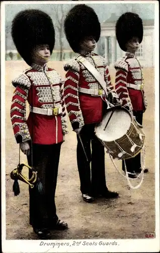 Ak Trommler Scots Guards, Britische Soldaten