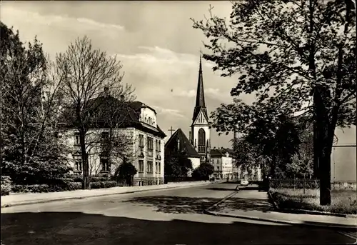 Ak Gera in Thüringen, Talstraße, Trinitatiskirche