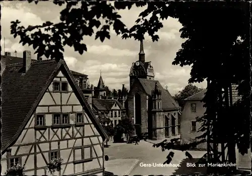 Ak Untermhaus Gera in Thüringen, Marienkirche