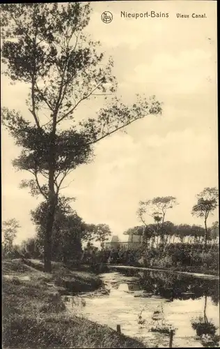 Ak Nieuwpoort Bäder Westflandern, Alter Kanal