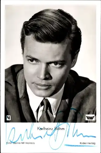 Ak Schauspieler Karlheinz Böhm, Portrait, Autogramm