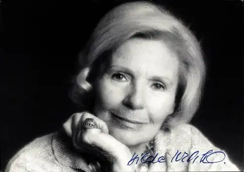 Ak Schauspielerin Hilde Krahl, Portrait, Autogramm