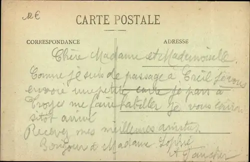 Ak Creil-Oise, Krieg 1914-1916, von den Deutschen niedergebrannte Häuser, Rue Gambetta