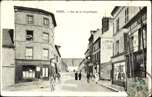 Ak Creil-Oise, Rue de la République